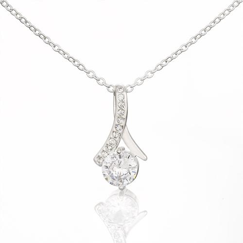 Aliyannah™ Alluring Beauty Necklace - 14k White Gold/18k Yellow Gold Finish