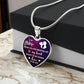 To My Wife, You Bring Joy To My Heart - Personalized Heart Luxury Necklace
