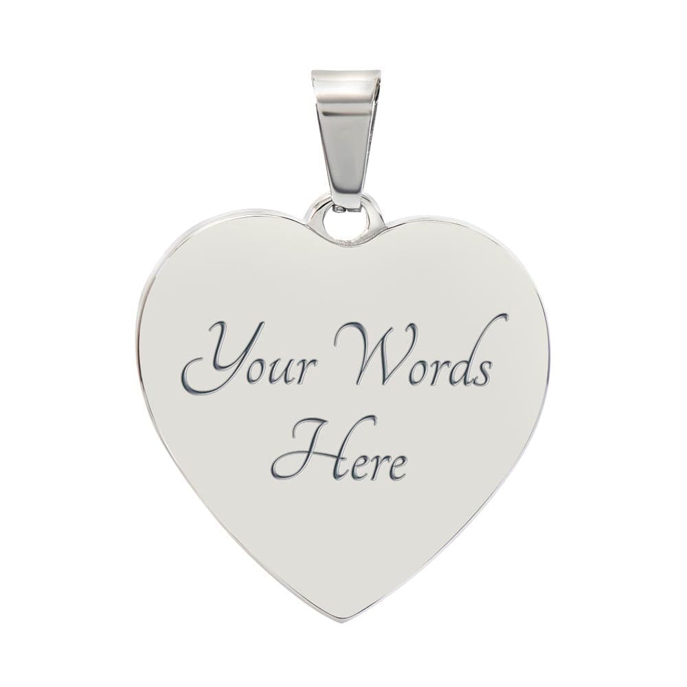 To My Wife, You Bring Joy To My Heart - Personalized Heart Luxury Necklace