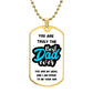 Best Dad Ever, Proud Son's Tribute - Personalized Military Chain