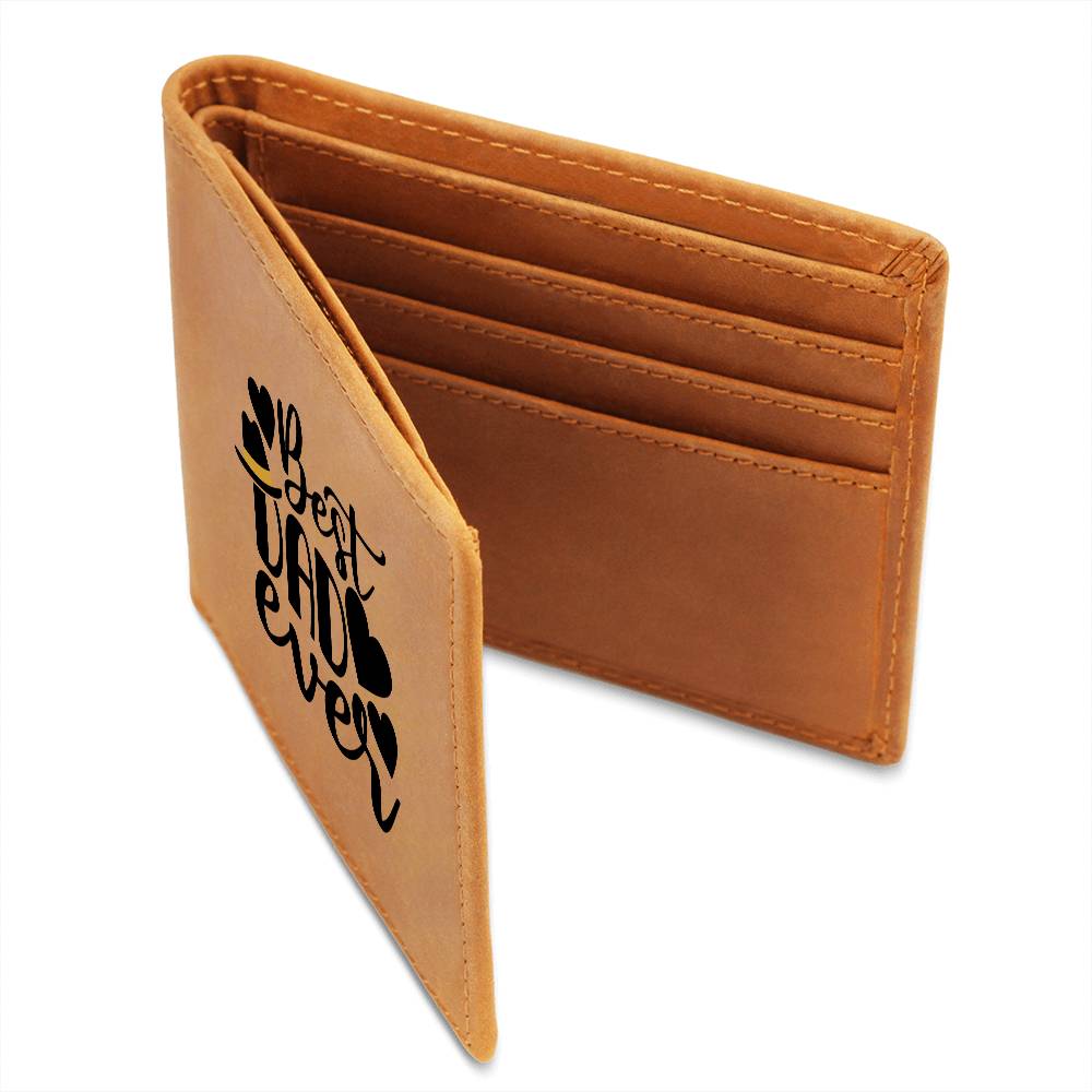 Best Dad Ever! - Graphic Leather Wallet