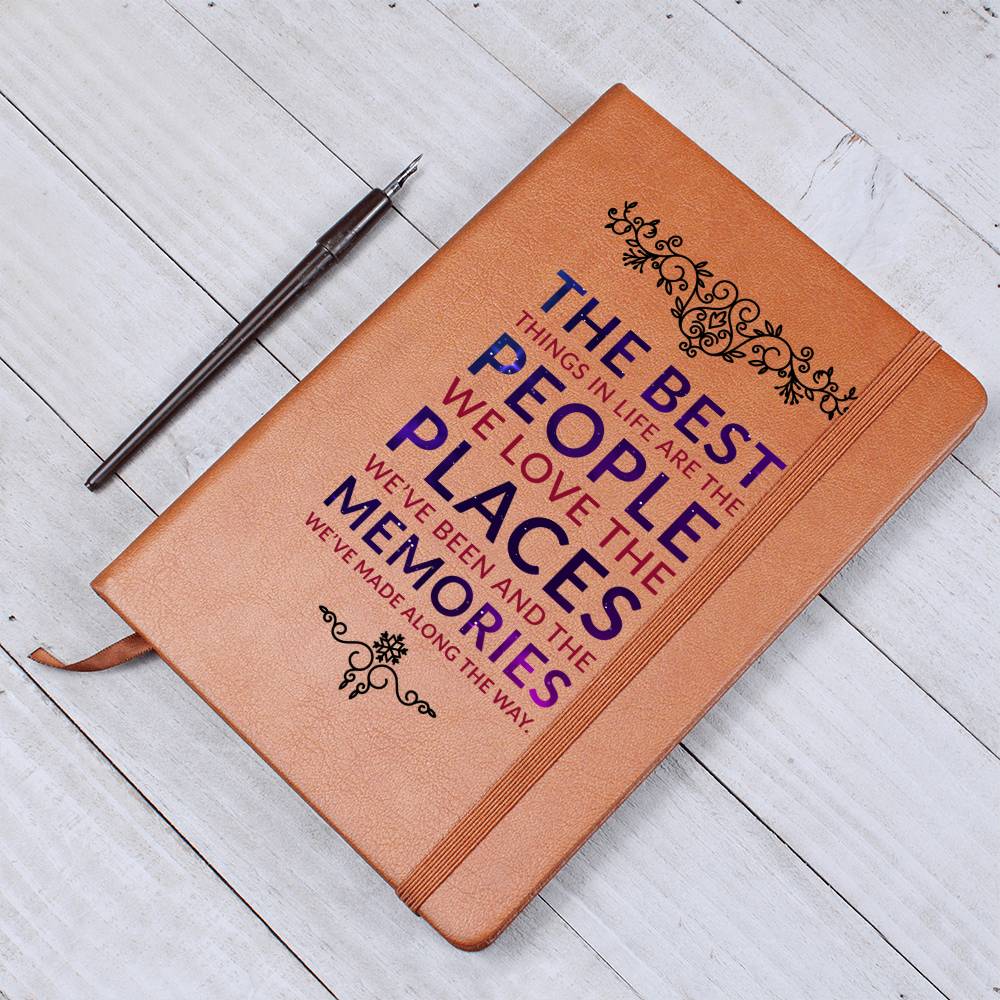 You Deserve The Best Things In Life - Graphic Leather Journal