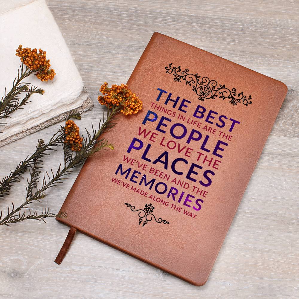 You Deserve The Best Things In Life - Graphic Leather Journal