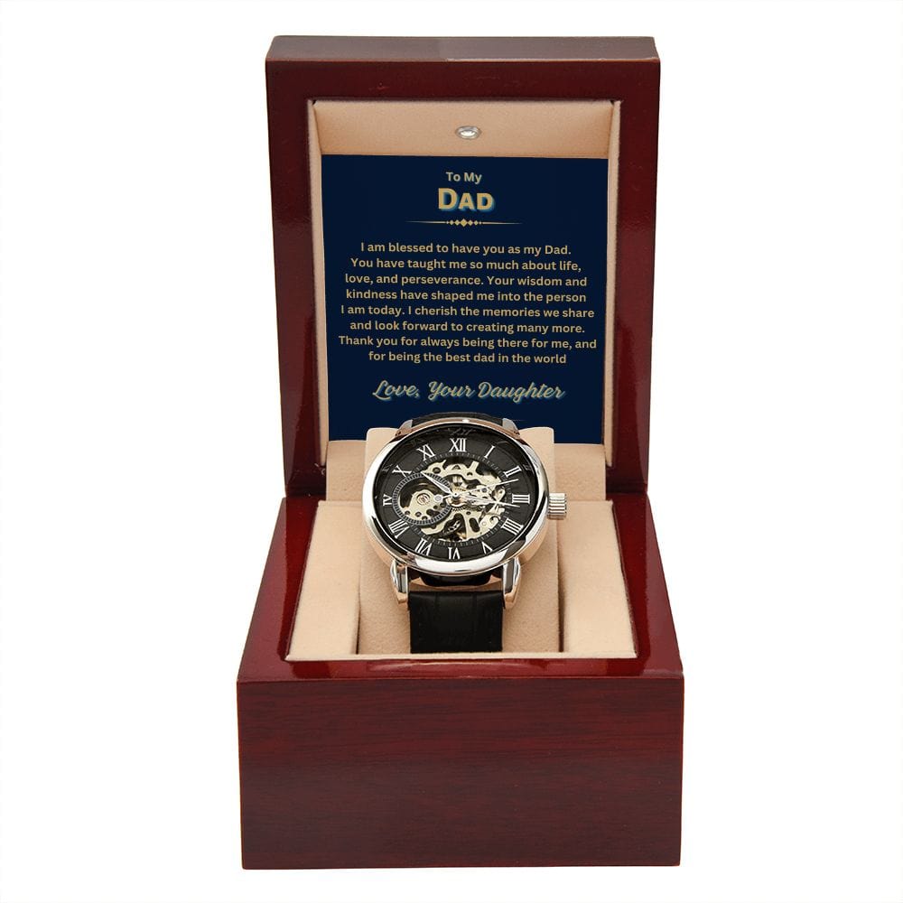 Dad, Here's to Many More Memories - Openwork Watch for Timeless Moments