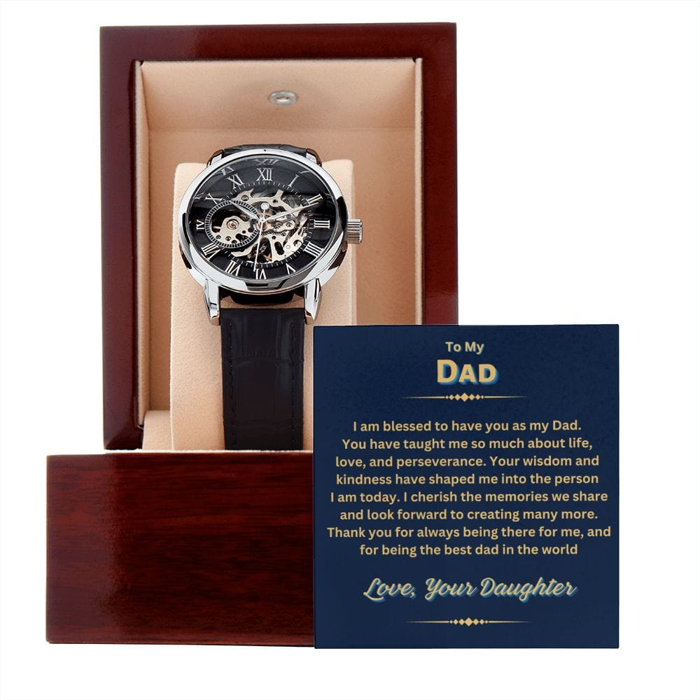 Dad, Here's to Many More Memories - Openwork Watch for Timeless Moments