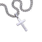 Son, Believe the Unbelievable - Personalized Steel Cross Necklace on Cuban Chain