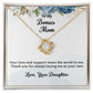 Bonus Mom, Thank You For Loving Me As Your Own - Love Knot Necklace