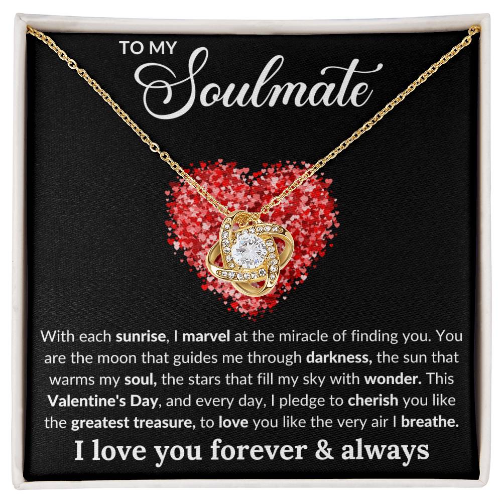 Soulmate, You're My Greatest Gift - Love Knot Necklace