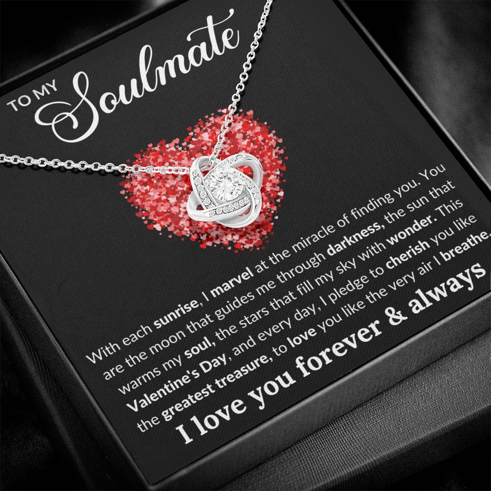 Soulmate, You're My Greatest Gift - Love Knot Necklace