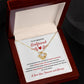 To My Girlfriend, We Dance Beautifully Together - Love Knot Necklace