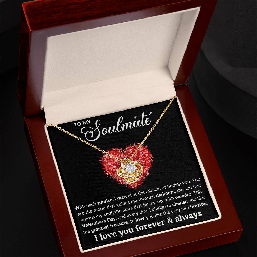 Soulmate, You're My Greatest Gift - Love Knot Necklace