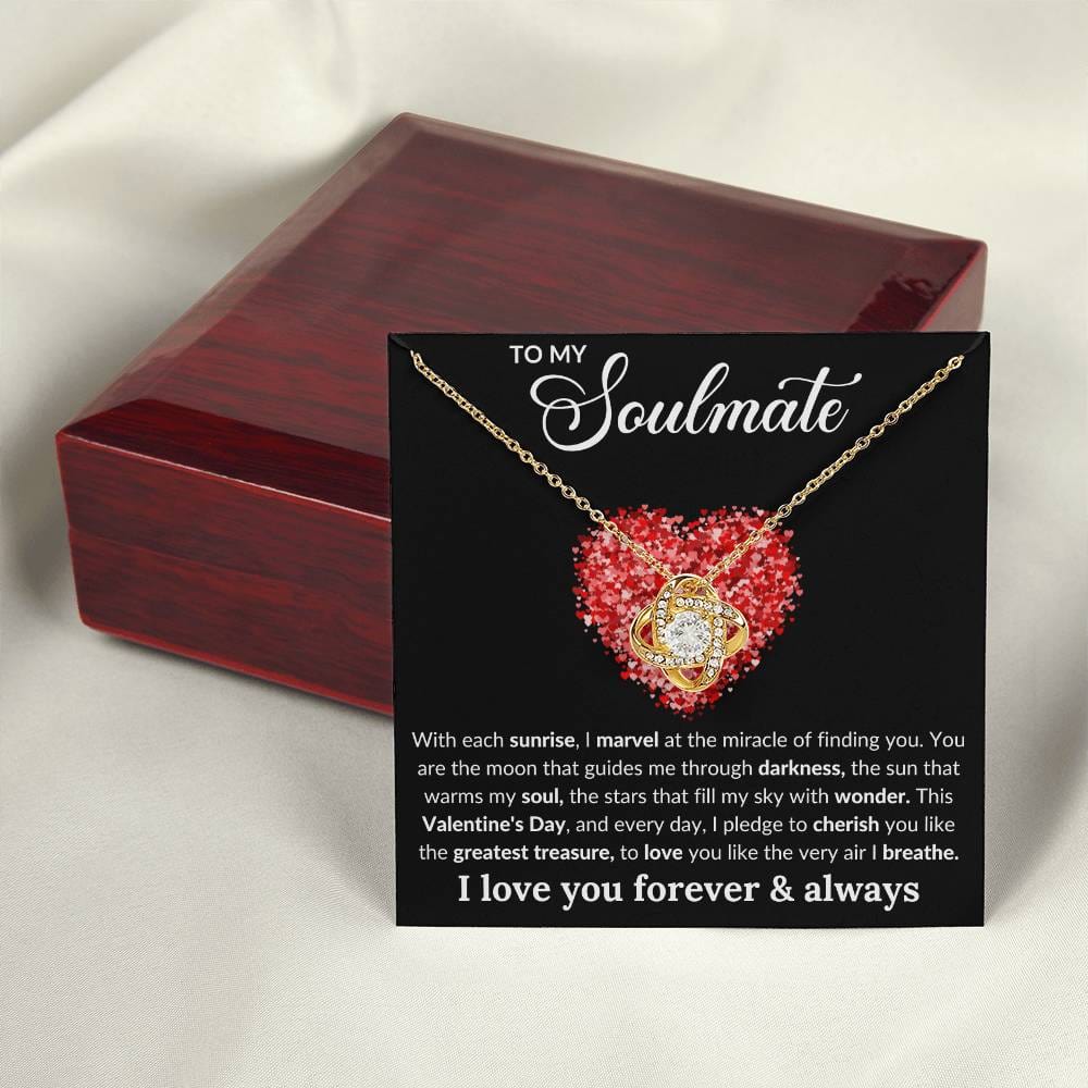 Soulmate, You're My Greatest Gift - Love Knot Necklace