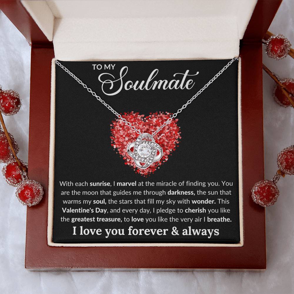 Soulmate, You're My Greatest Gift - Love Knot Necklace