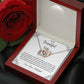 To My Wife, My Heartbeat - Interlocking Hearts Necklace