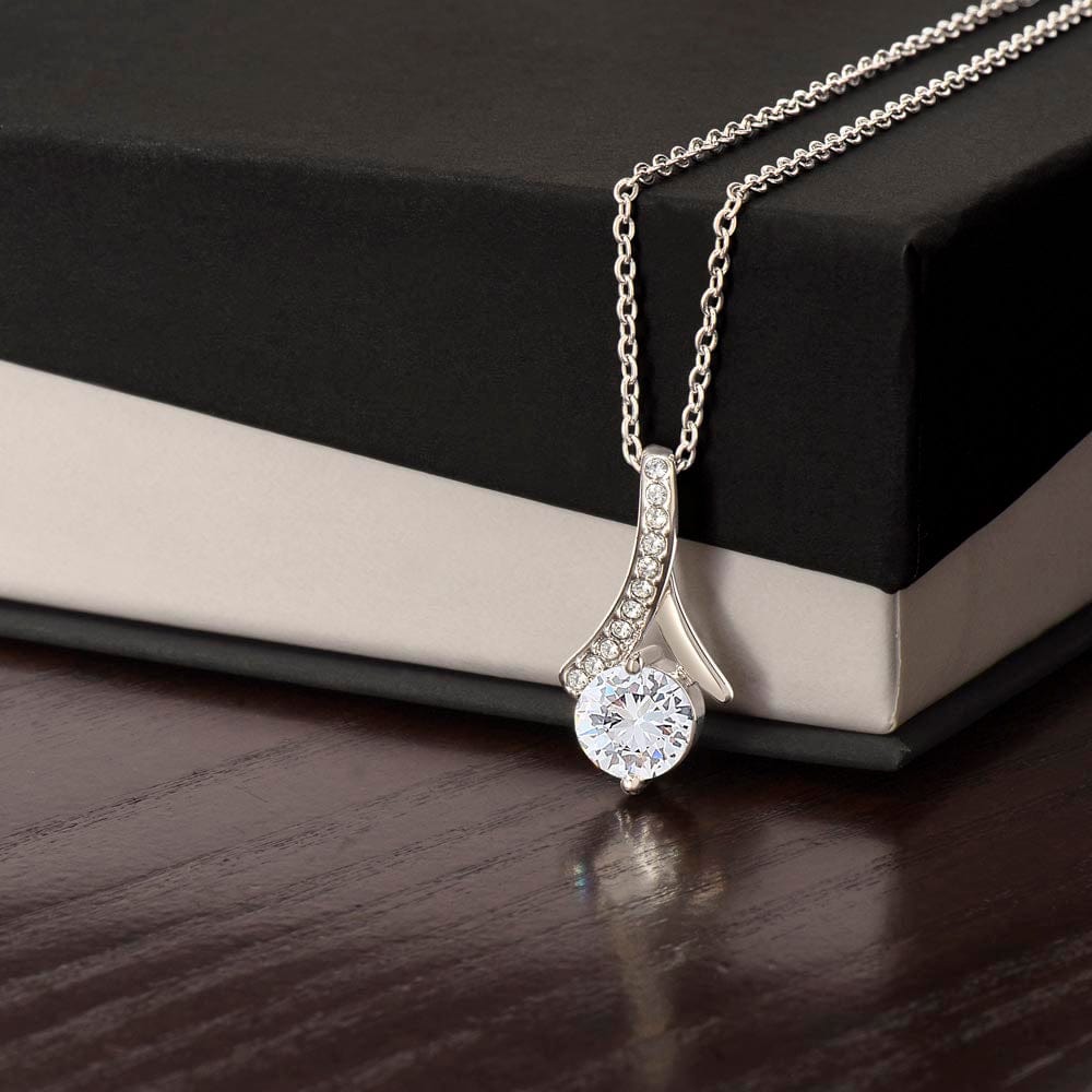 Aliyannah™ Alluring Beauty Necklace - 14k White Gold/18k Yellow Gold Finish