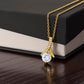 Aliyannah™ Alluring Beauty Necklace - 14k White Gold/18k Yellow Gold Finish