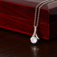 Aliyannah™ Alluring Beauty Necklace - 14k White Gold/18k Yellow Gold Finish