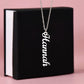 I Have Called You By Name - Personalised Vertical Name Necklace