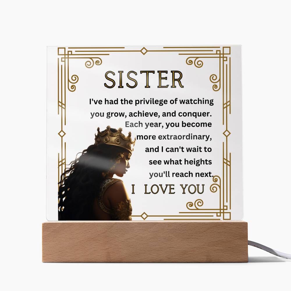 Sister, You Are Extraordinary - Square Acrylic Plaque