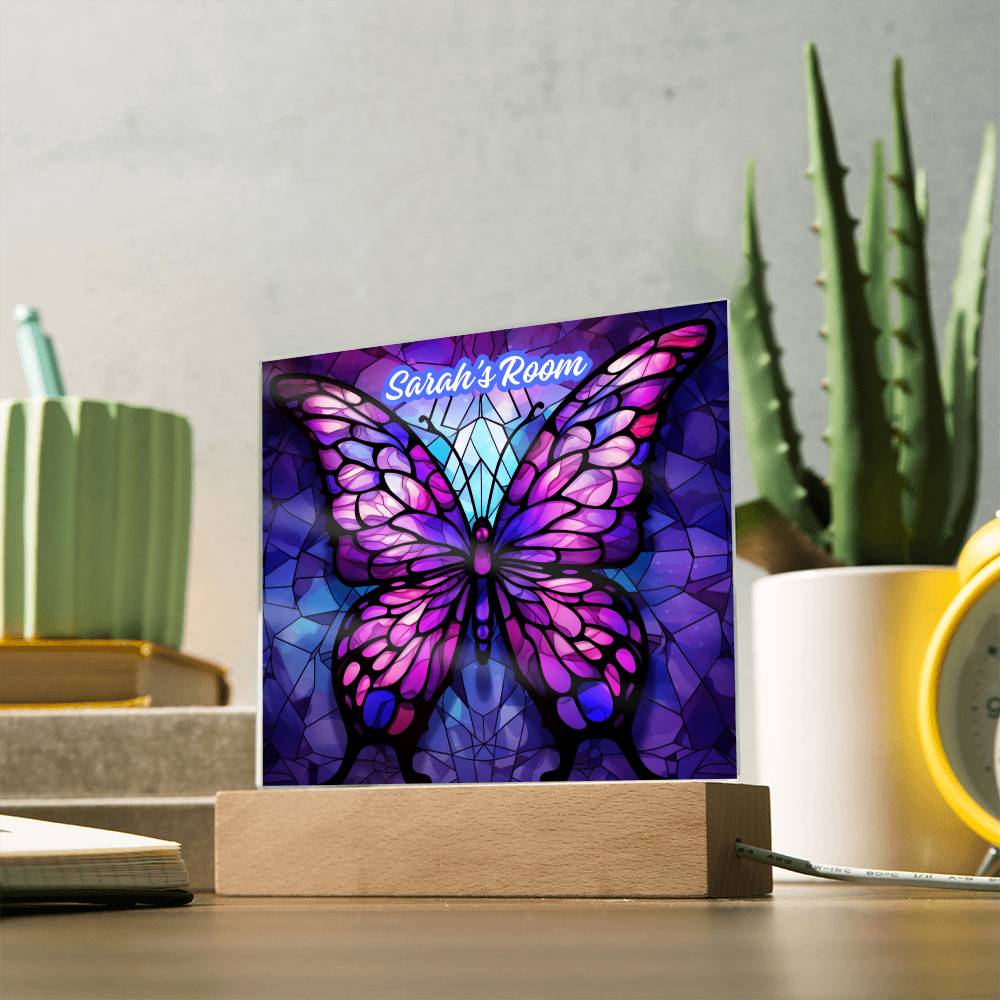 Magical Butterfly - Square Acrylic Plaque