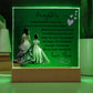 Daughter, You're The Most Treasured Chapter - Square Acrylic Plaque