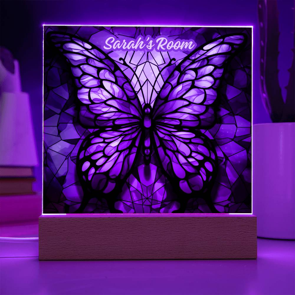 Magical Butterfly - Square Acrylic Plaque