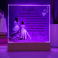 Daughter, You're The Most Treasured Chapter - Square Acrylic Plaque