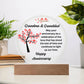 Grandma and Granddad - Anniversary Printed Circle Acrylic Plaque