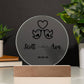 Personalised Lovebirds Acrylic Plaque