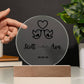 Personalised Lovebirds Acrylic Plaque