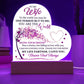 To My Wife, You Mean The World To Me - Printed Heart Acrylic Plaque