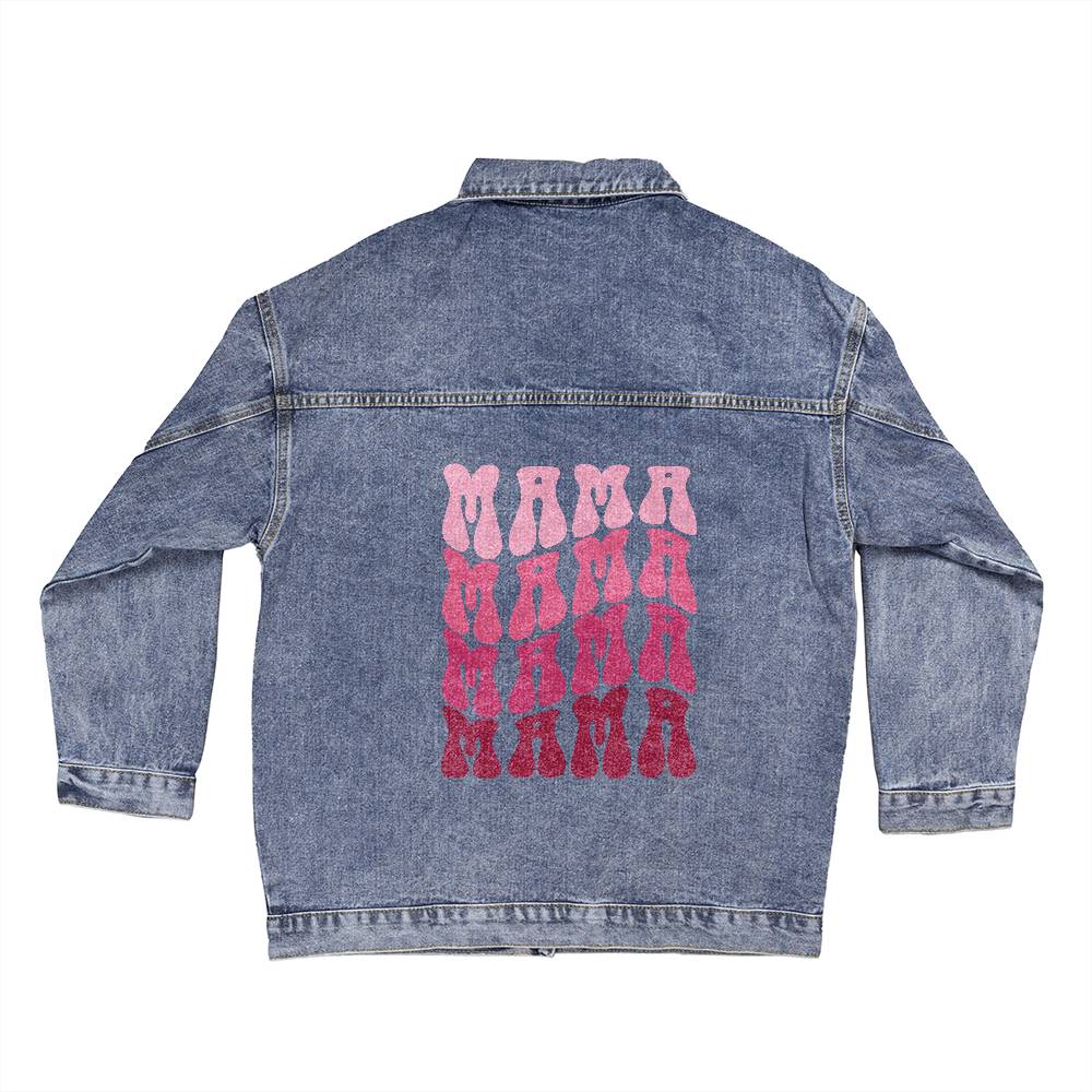 Mama Oversized Women's DTG Denim Jacket