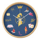 Fashion Girl - Wood Frame 10” Wall Clock