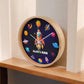 Outer Space - Personalised Wood Frame 10” Clock for Kids