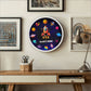 Outer Space - Personalised Wood Frame 10” Clock for Kids