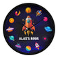 Outer Space - Personalised Wood Frame 10” Clock for Kids