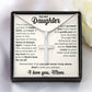 Daughter, You're Never Alone - Stainless Steel Cross Necklace