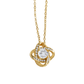 Aliyannah™ Love Knot Necklace - 14k White Gold/18k Yellow Gold Finish