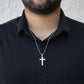 Live By Faith Artisan-Crafted Stainless Cross Necklace