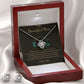 To My Beautiful Mom, Love Knot Earring & Necklace Set!