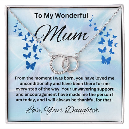 To My Wonderful Mum - Perfect Pair Necklace