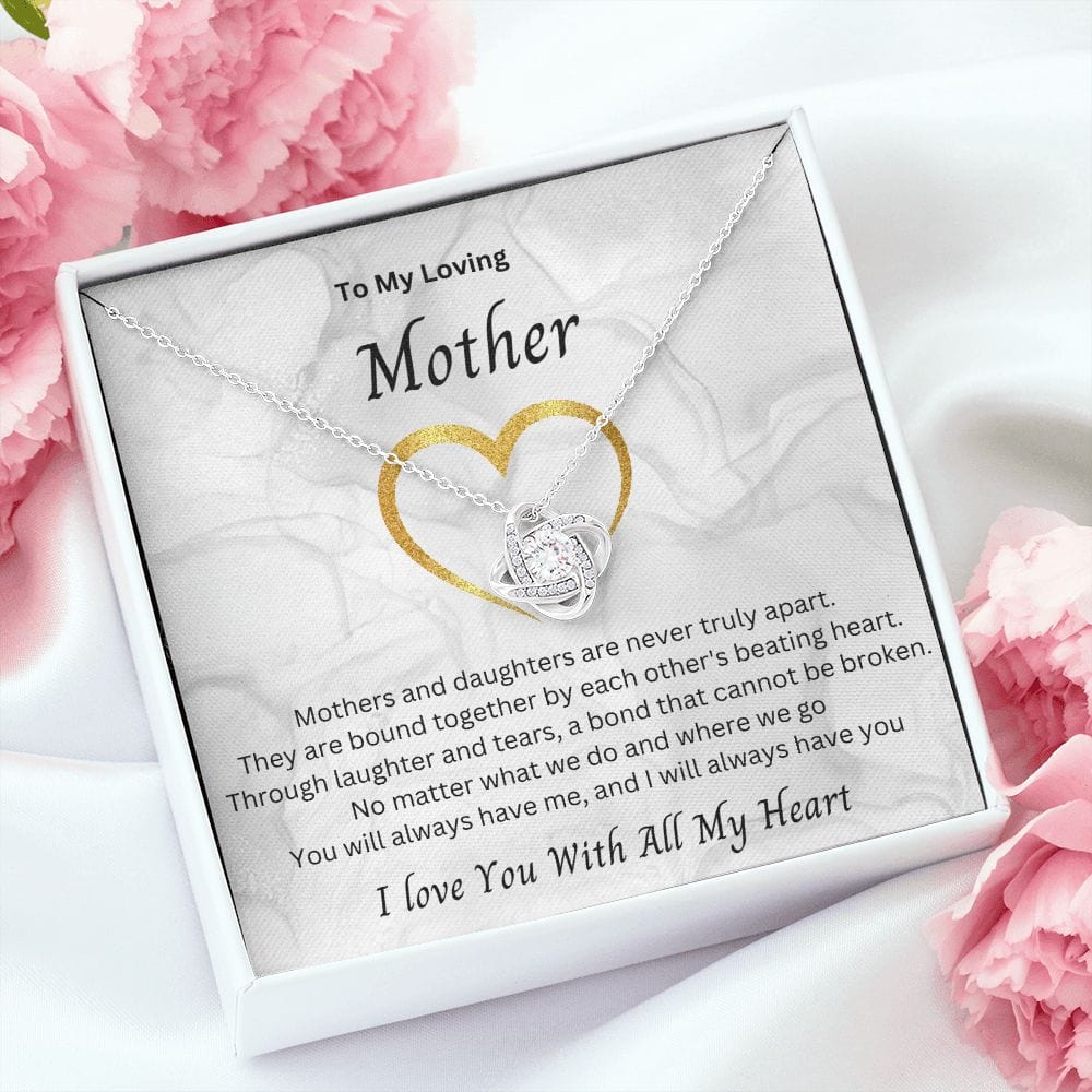 To My Loving Mother - Love Knot Necklace