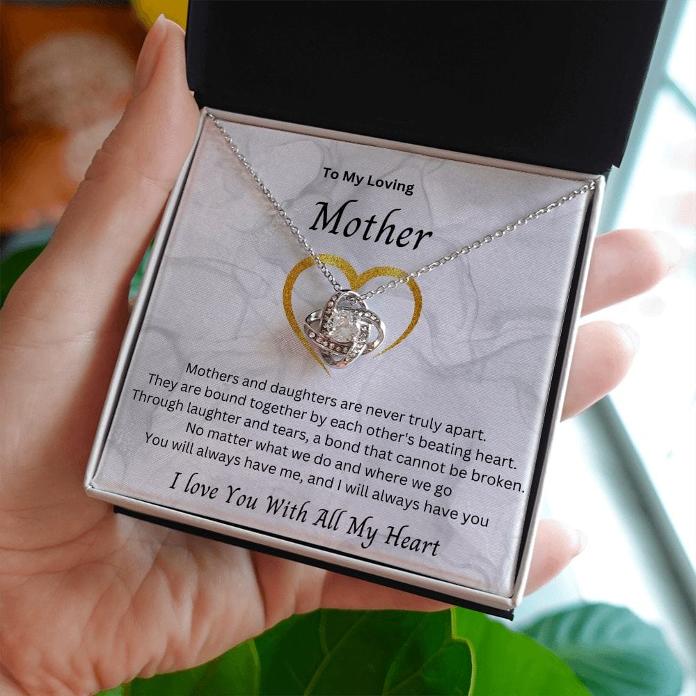 To My Loving Mother - Love Knot Necklace