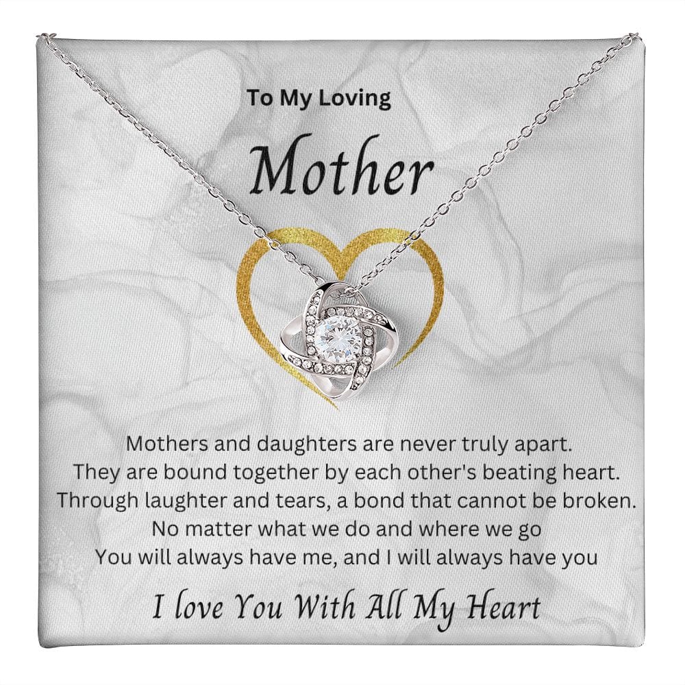 To My Loving Mother - Love Knot Necklace