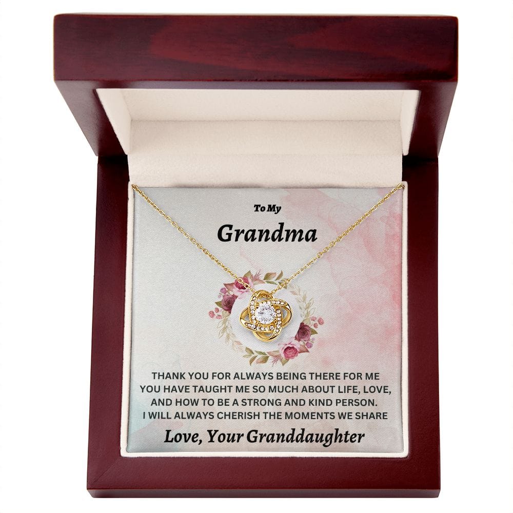 Necklace for Grandma - Love Knot Necklace