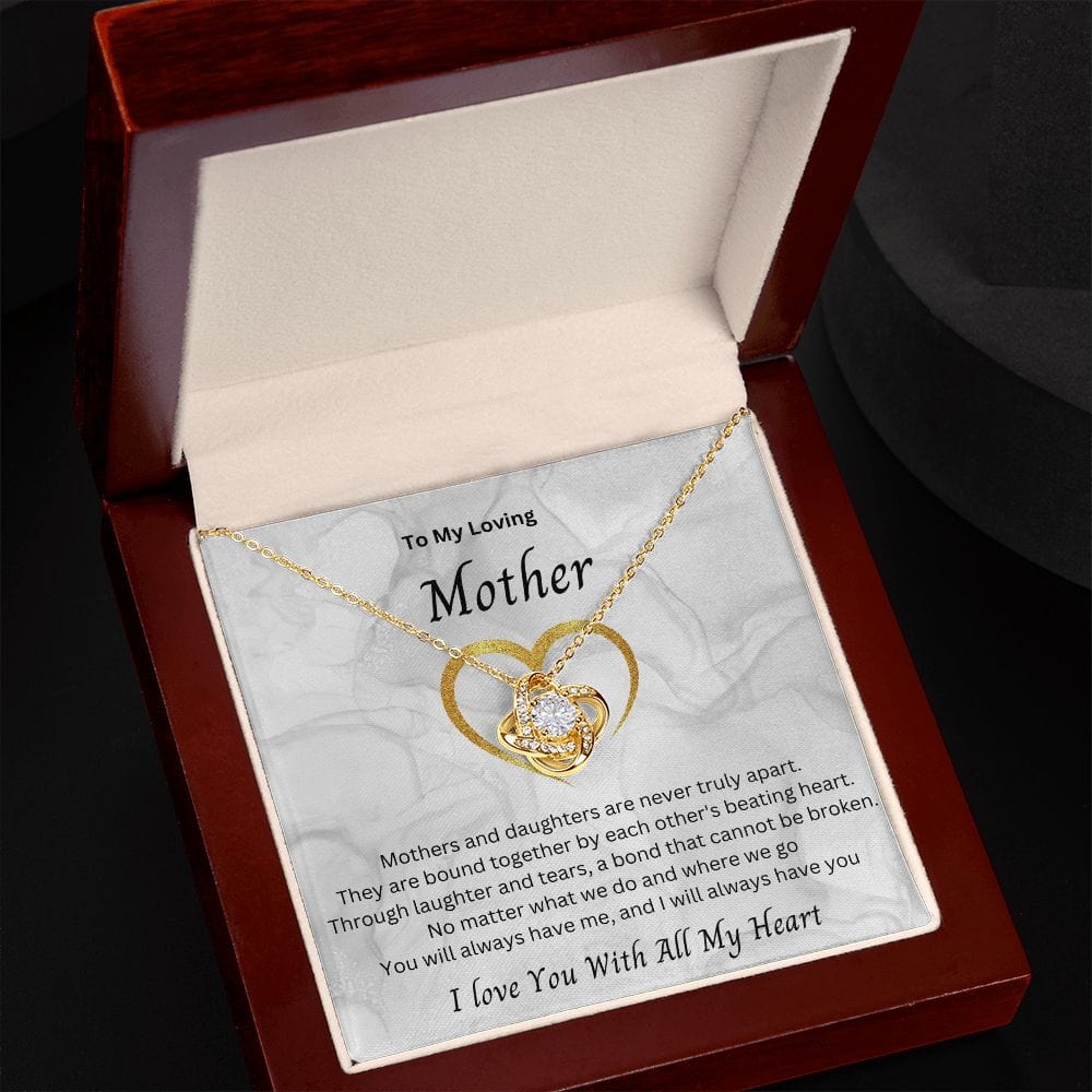 To My Loving Mother - Love Knot Necklace