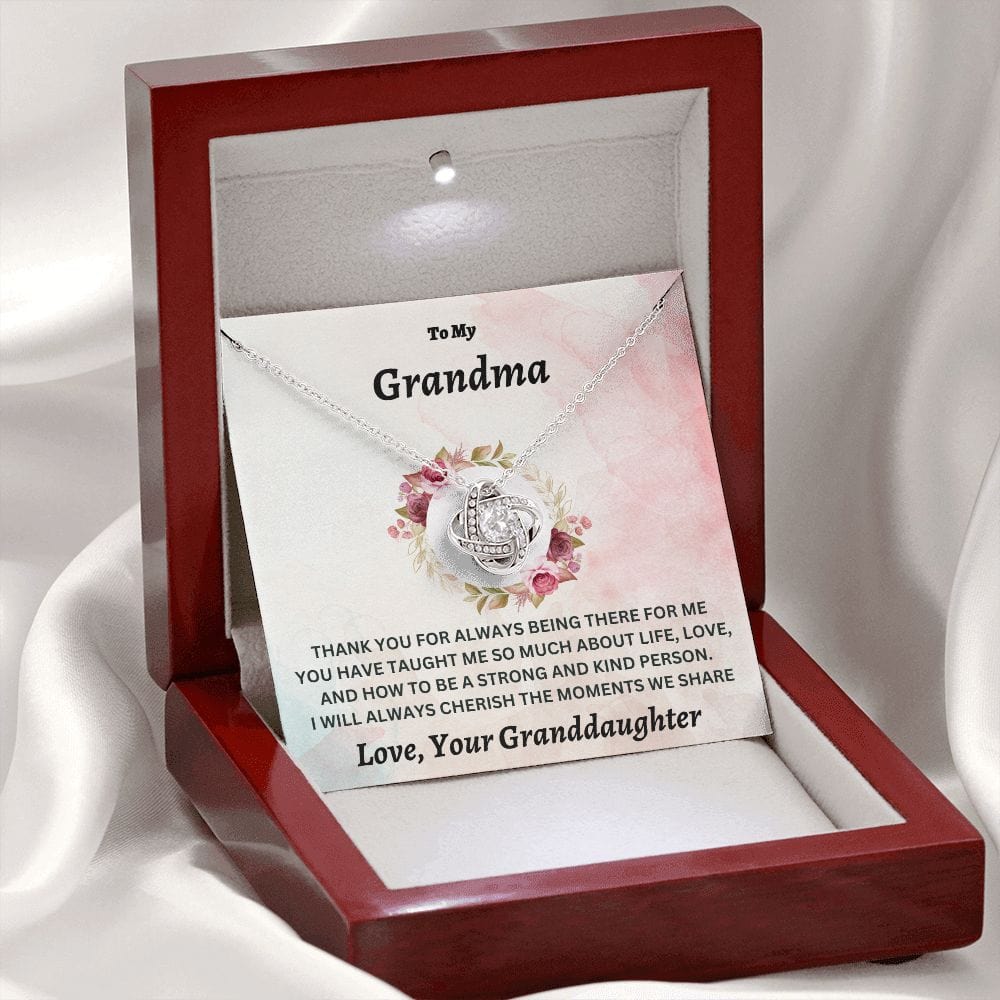 Necklace for Grandma - Love Knot Necklace