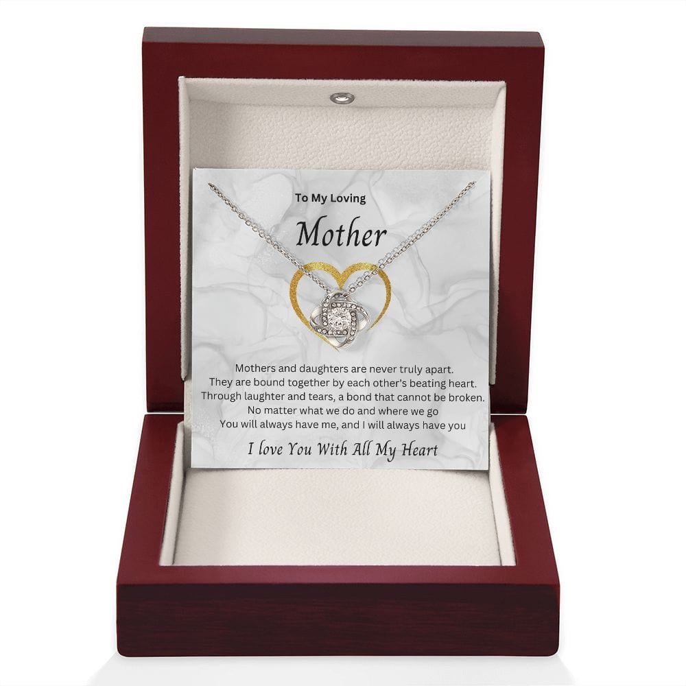 To My Loving Mother - Love Knot Necklace