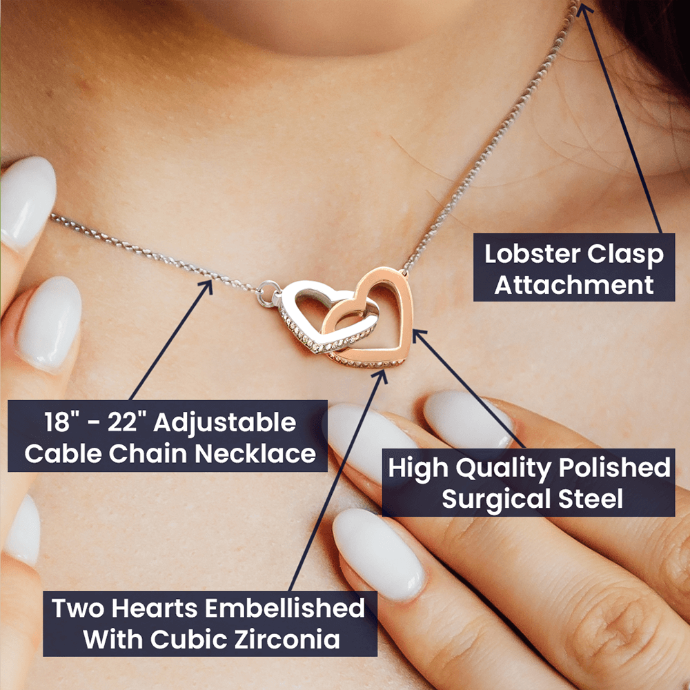 Amazing Wife and Mom - Interlocking Hearts Necklace