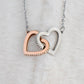 To My Daughter, Love Your Mom - Interlocking Hearts Necklace